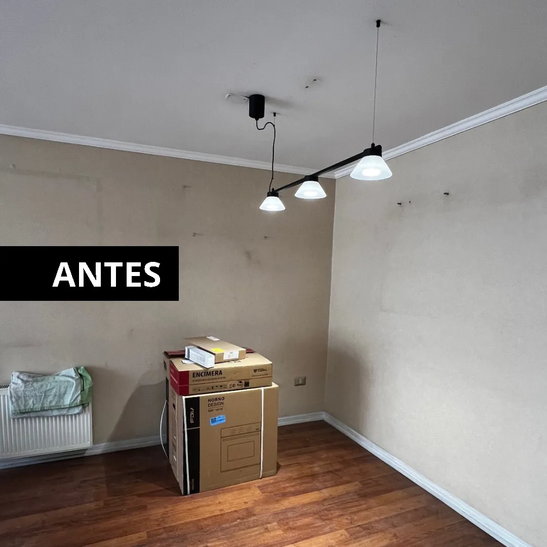 Santo Domingo, pintura y piso, antes