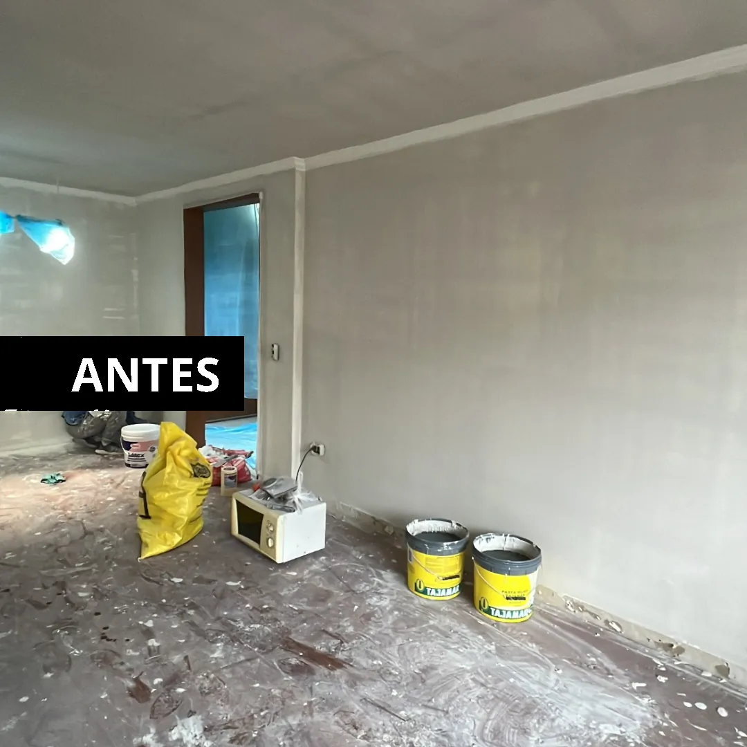 Santo Domingo, pintura y piso, antes